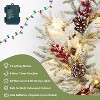 TackView 24" Christmas Wreath with Decorations, Snowflake Pinecone Ornaments Wreath for Front Door Porch Wall Window Home Holiday Accent - 3 of 4