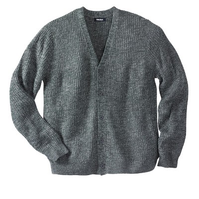 Kingsize Men's Big & Tall Shaker Knit V-neck Cardigan Sweater - Tall ...