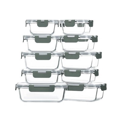 Apex Vanguards 20-Piece Gray Non-Leaking Containers