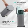 12 Liter 3.2 Gallon Stainless Steel Trash Can, Soft Close Lid, Child Proof Step On Pedal, Black for Kitchen & Home - 4 of 4