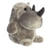 Aurora Medium Happy Rhino Happy Hippo and Friends Whimsical Stuffed Animal Gray 11" - 3 of 4