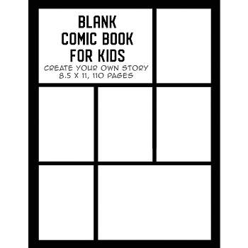 Blank Books For Kids To Write Stories: Cartoon Comic Drawing Panel For  Create Your Own Comics Stories , Writing or Sketching Your idea and design  By  x 11: Volume 4 (Blank