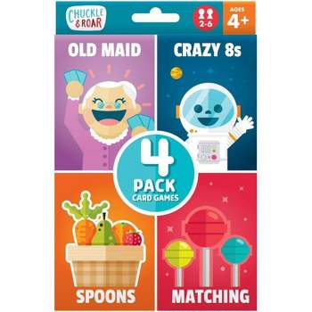 Chuckle & Roar Old Maid, Spoons, Matching and Crazy 8s Classic Card Games