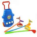 Ready! Set! Play! Link Deluxe Golf Set For Kids Comes With 3 Golf Clubs, 3 Balls, And 2 Practice Holes