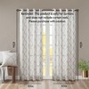 PAGED Curtains Fretwork Print Grommet Top Window Curtain Panel Privacy Assured with Light Filtering for Bedroom, Living Room - 3 of 4