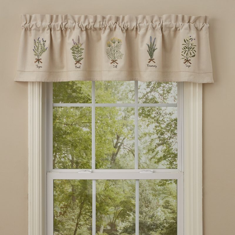 Park Designs Herb Embroidered Lined Valance, 1 of 3