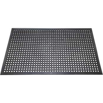 KOVOT 36" x 60" Rubber Floor Mat Perforated with Holes for draining & Easy Cleaning, Anti-Fatigue Heavy Duty Non-Slip Door Mat