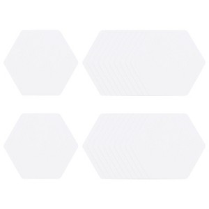Unique Bargains Hexagon Shapes English Paper Reusable Sewing DIY Quilting Templates 100 Pcs - 1 of 4