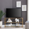 Brass Metal TV Stand 48 in. W - Henn&Hart - 4 of 4