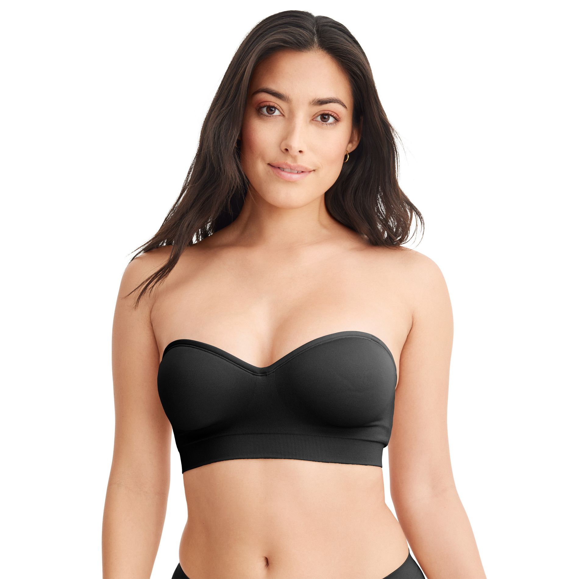 Jockey Women's Seamfree Multiway Bandeau Bralette 2XL Black