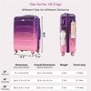 BEAFUP Luggage Sets 5 Piece, 20-inch with USB Port, ABS Durable Suitcase with Travel Bag, ABS+PC Hard Shell Luggage with Spinner Wheels, Purple+Pink - 3 of 4