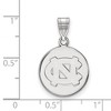 Black Bow Jewelry 10k White Gold North Carolina Tar Heels NCAA Medium Pendant - 2 of 3