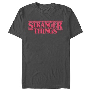 Men's Stranger Things Dripping Logo T-Shirt - 1 of 4