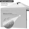 Anybear 10x10FT White Pop Up Canopy Tent with 2 Sidewalls - 3 of 4