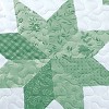 Collections Etc Oversized Classic Star Patchwork Floral Border Quilt - 3 of 3