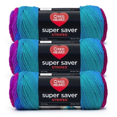 Red Heart Super Saver Yarn 24 Pack-Polo Stripe