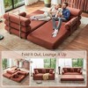 78.7" King Size Convertible Sleeper Sofa Bed With 3 Pillows, High Resilience Memory Foam Removable Folding Sofa Couch, Perfect for Bedroom Living Room - 4 of 4