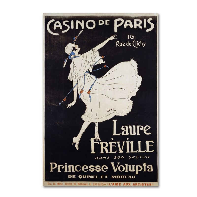 Trademark Fine Art - Vintage Apple Collection 'Casino De Paris Voluptu, 2 of 4