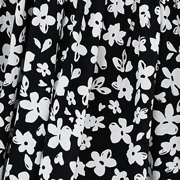 black white flower