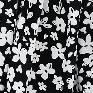 black white flower