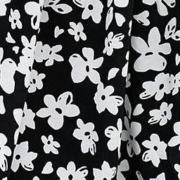 black white flower