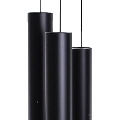 Black Aluminum Mongolian Mezzo Wind Chime, 38"
