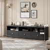 TV Stand for 75 Inch TV, Mid-Century Modern Entertainment Center with Storage Drawer, Wood Media Console TV Cabinet for Living Room - 3 of 4