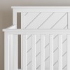 Child Craft Hampton Flat 4-in-1 Convertible Crib, Converts to Day Bed, Toddler & Full Size Bed, 3 Mattress Positions, Baby Safe Finish (Matte White) - 2 of 4