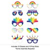 Big Dot of Happiness Love is Love - Pride Glasses - Paper Card Stock Rainbow Party Photo Booth Props Kit - 10 Count - 3 of 4