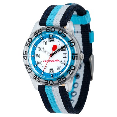 Boys' Red Balloon Plastic Time Teacher Watch - Colorful