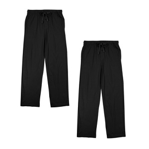 Men's 2pk Black Sleep Pajama Pants - 1 of 3