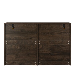 6-Drawer Wooden Dresser, Spacious Double Chest Of Drawers, Versatile Storage Organizer Cabinet, Bar Buffet Counter For Bedrooms And Living Spaces - 1 of 4