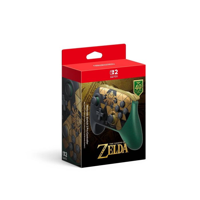 Nintendo Switch 2 Pro Controller The Legend of Zelda 40th Anniversary Edition