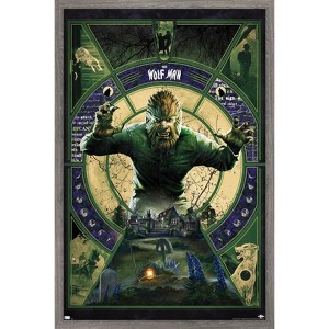 Trends International The Wolf Man - Illustration Framed Wall Poster Prints - 1 of 4