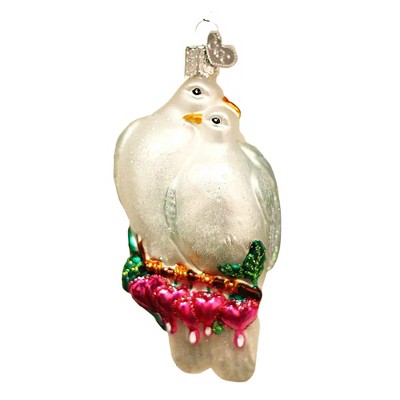 Old World Christmas 4.5 Inch Love Birds Doves Sacred Symbol Peace Tree Ornaments