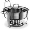 Kook Stainless Steel Chafing Dish with Glass Lid and Rack, Silver, 4.5 Qt - 3 of 4