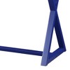 Royal Hampton Writing Desk with X Base and 1 Center Drawer, Blue - 4 of 4
