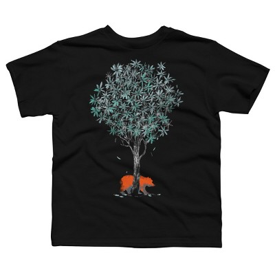 Boy's Design By Humans Wild Bear Scratching Tree By radiomode T-Shirt
