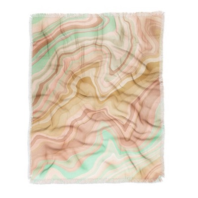 Marta Barragan Camarasa Abstract A Sea Of Dunes I Woven Throw Blanket - Deny Designs