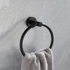 5-Part Wall-Mounted Towel Bar Collection for the Bathroom - Complete Storage Solution - image 3 of 4