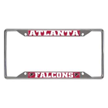 NFL Atlanta Falcons Stainless Steel License Plate Frame