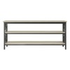 Fairhope Faux Marble Top TV Stand in Black - Lexicon - 3 of 4