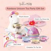 Tickle & Main Rainbow Unicorn Tea Party Gift Set, Tea Set for Little Girls with Unicorn Plushie - 2 of 4