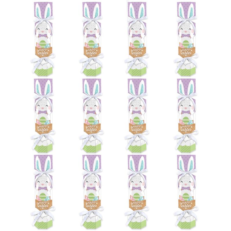 Big Dot of Happiness Spring Easter Bunny - No Snap Happy Easter Party Table Favors - DIY Cracker Boxes - Set of 12, 6 of 10