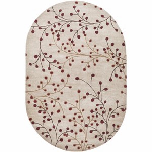 Hauteloom Oval Area Rug   Burgundy - 1 of 4