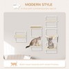 6-pc Modern Cat Wall Shelves for Indoor Cats, Height Adjustable Jumping Platforms & Cat Hammock Cat Climbing Shelf Set, Cream - 3 of 4