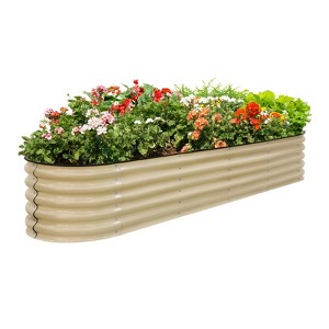 EAGLE PEAK 17in Galvanized Metal aised Garden Bed Kit with Multiple Configurations,9 in 1 Modular - 1 of 4