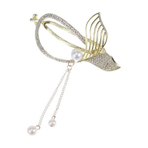 Unique Bargains Women's Classic Tassel Fishtail Hairpin 4.72"x2.56"x1.18" 1 Pc - 1 of 3