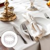 Unique Bargains Napkin Rings Circle Iron 1 Pc - 2 of 3