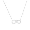 Haus of Brilliance Silver 1/4 cttw Diamond Infinity Pendant Necklace - 2 of 4